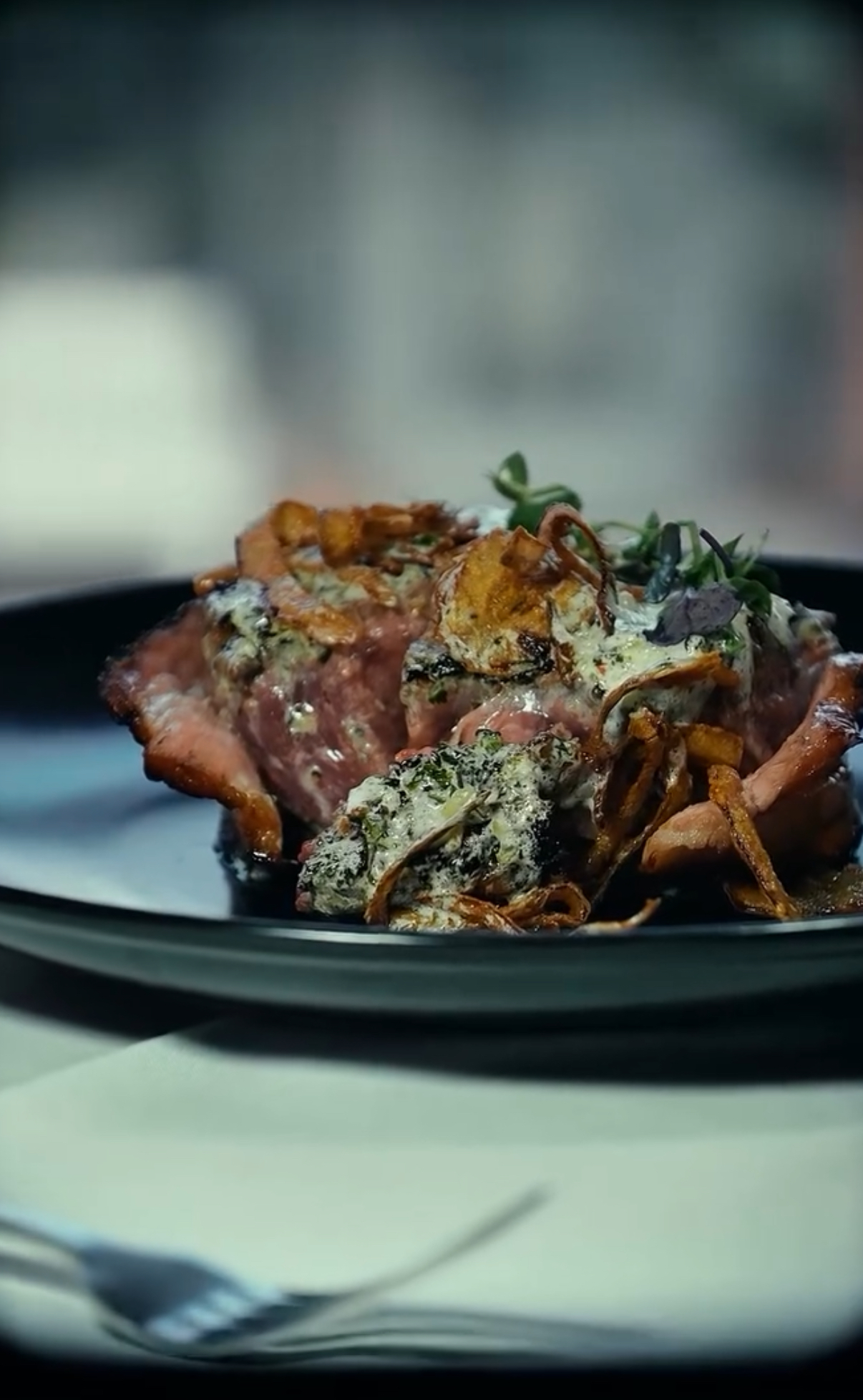 Filet mignon plated entrée